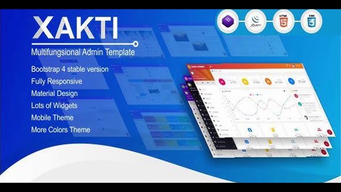 Xakti - Multifungsional Bootstrap 4 Admin Template | Themeforest Website Templates and Themes - YouTube xakti-multifungsional-bootstrap-4-admin-template-themeforest-website-templates-and-themes-youtube