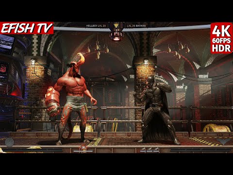Full Power Hellboy vs Batman (Hardest AI) - Injustice 2