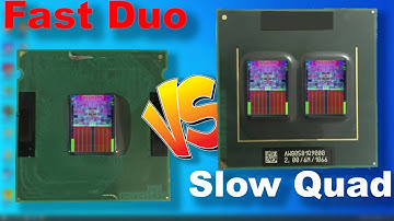 Fast Duo or Slow Quad? - E8500 vs Q6600 - Which is faster? Intel Core2duo vs Core2Quad