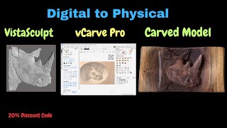Step-by-Step CNC Carving with Vista Sculpt & Vectric vCarve Pro