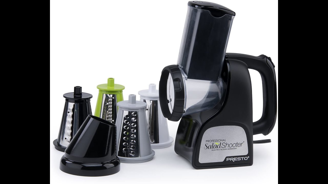 Presto 02970  | Amazon.com | Professional SaladShooter Electric SlicerShredder Black Kitchen  Dining