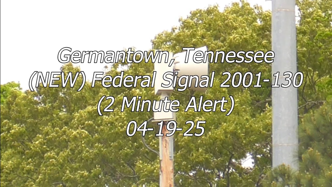 (NEW) FS 2001-130 Siren Test | 2 Minute Alert | Germantown, TN