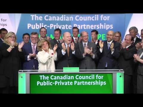 The Canadian Council for Public-Private Partnerships opens Toronto Stock Exchange, November 4, 2016