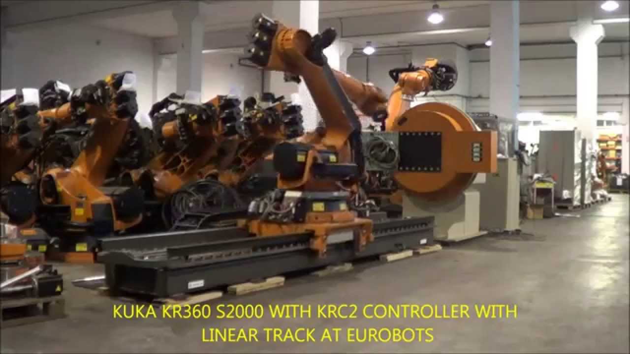 KUKA robot KR210 su guida lineare KL 1500 e Posizionatore KUKA