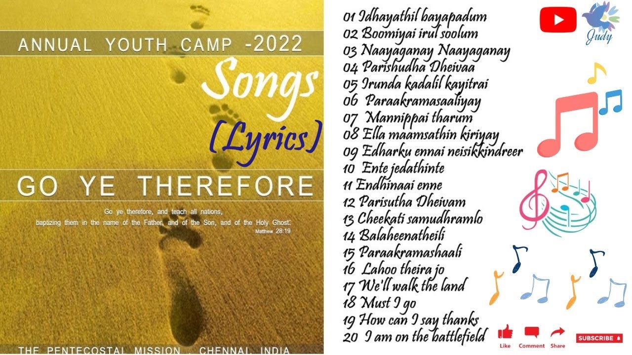 TPM  Annual Youth Camp  2022  All Songs  Lyrics   Jukebox