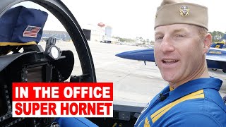 Look inside a Blue Angels F/A18 Super Hornet cockpit!