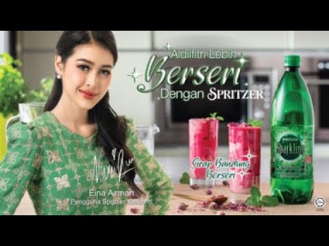 Resepi Sirap Bandung dengan Spritzer Sparkling | Eina Azman