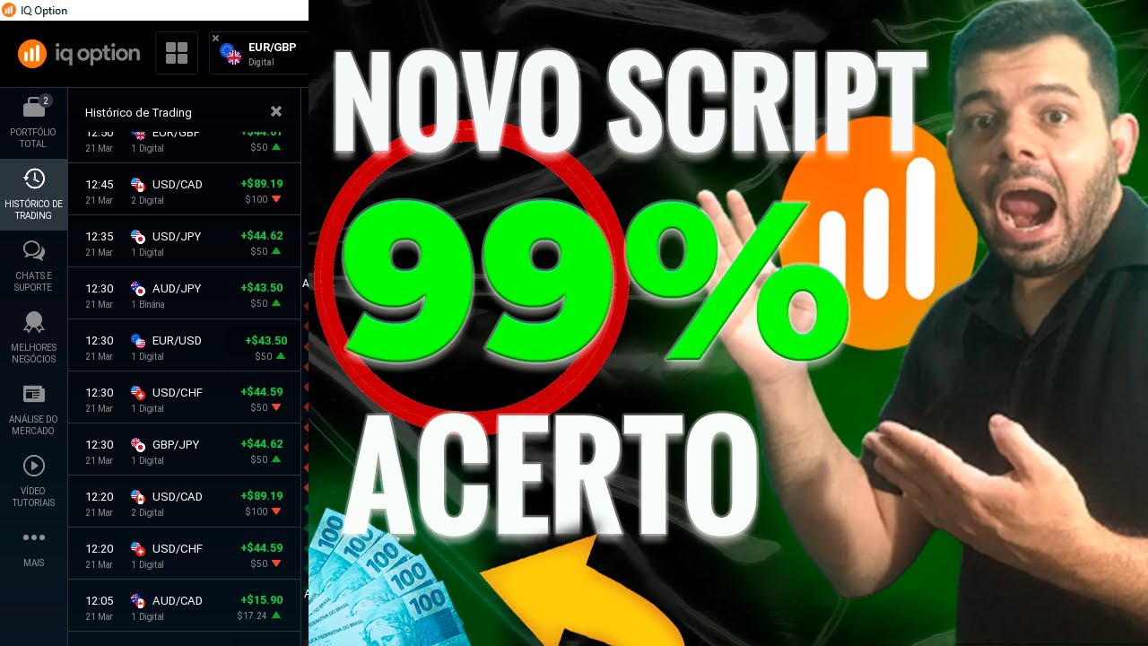 NOVO SCRIPT IQ OPTION SETA MAGICA  – 2022 Assertividade INCRIVEL