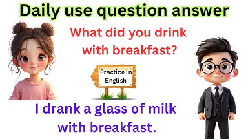Daily Use Questions Answers | Daily English Conversation Practice | English Speaking Practice |