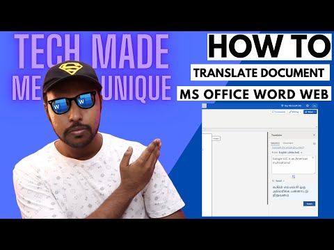How to translate document  in ms office word web | microsoft word translator