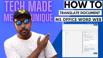 How to translate document  in ms office word web | microsoft word translator