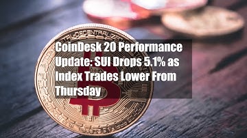 CoinDesk 20 Performance Update: SUI Drops 5.1% as Index Trades Lower From Thursday