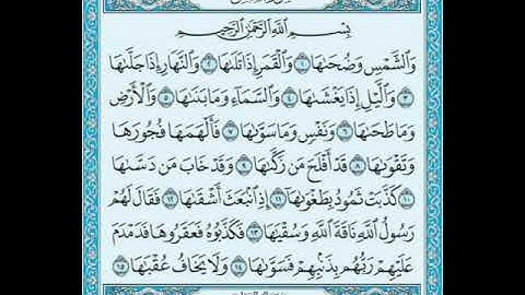 القارئ محمد يحيى {سورة الشمس }