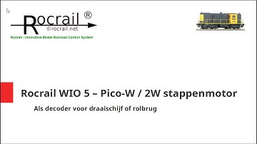 Rocrail WIO deel 5 - Raspberry Pico-W/2W met stappenmotor voor draaischijf of rolbrug