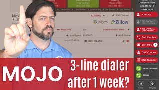 Mojo Triple Line Dialer, My First Week And Results. Episode 4 Of My Daily Prospecting Challenge.