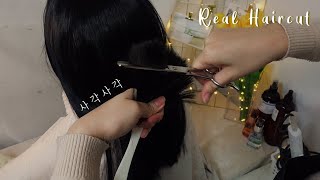 ASMR 🎧 Realistic Fast Haircut Roleplay 💇 Scissor sounds (Almost No-Talking)