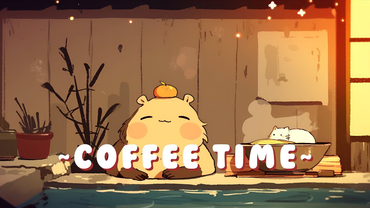 Capybara Beats & Lofi - Chill Study Music Mix ~ Quiet Moments ~ 🦫 🎧 ✨