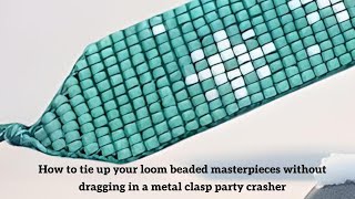 How to Finish a Loom Beaded Bracelet Without a Clasp
