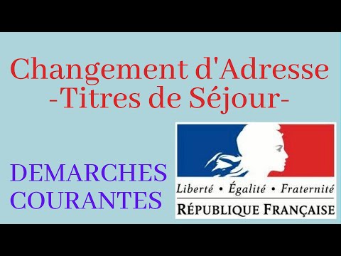 Vidéo: Comment changer mon adresse avec Dbpr ?