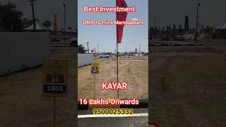 #investment #plotsforsale #omr #mambakkam #kayar #magnora #valuerealitty #lowprice #001