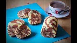 Chocolate zebra roll cake | suka ...