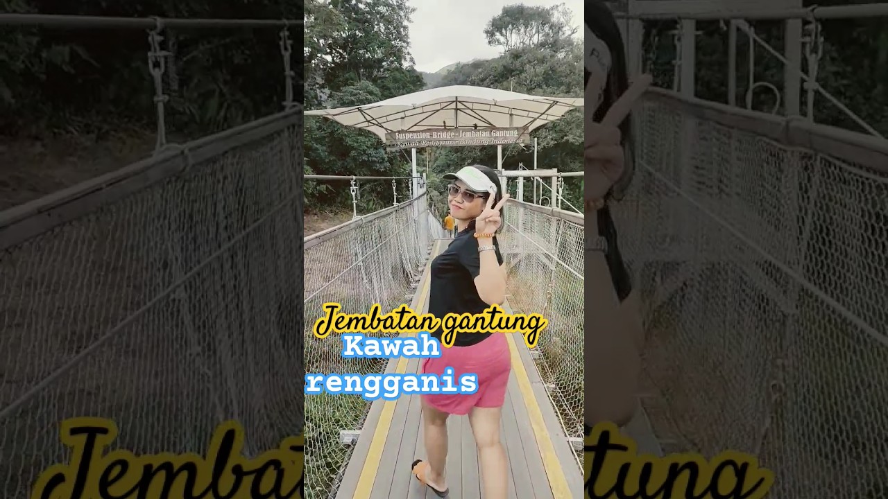 wisata alam di ciwidey,kawah rengganis,suspention bridge,bandung indonesia 