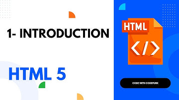 1- Introduction to HTML 5  - HTML tutorial for beginners full course