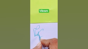 Vikram name signature style
