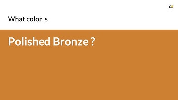 Polished Bronze color #cd7f32 hex color - Brown color - Cool color cd7f32