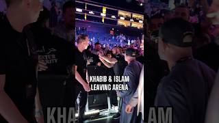 Khabib and Islam made sure to stop by the fans while leaving the arena #pfldubai