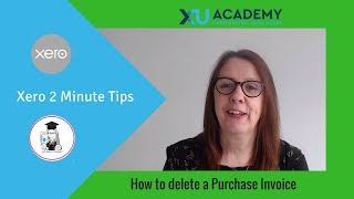 How to delete a purchase invoice in Xero