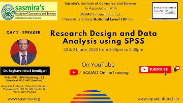 DAY 2 - Research Design and Data Analysis using SPSS Webinar with SASMIRA