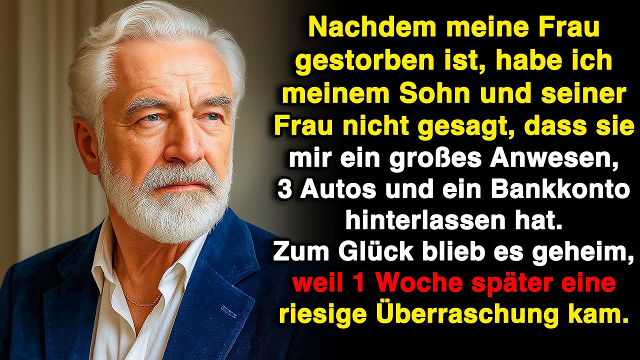 Nachdem meine Frau gestorben ist, habe ich meinem Sohn nicht von ihrem Erbe erzählt. Zum Glück...