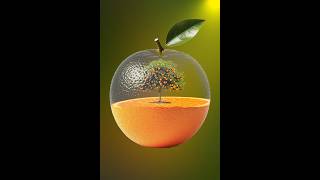 Transparent Orange Tree Fantasy in Photoshop | Creative Fruit Manipulation Art