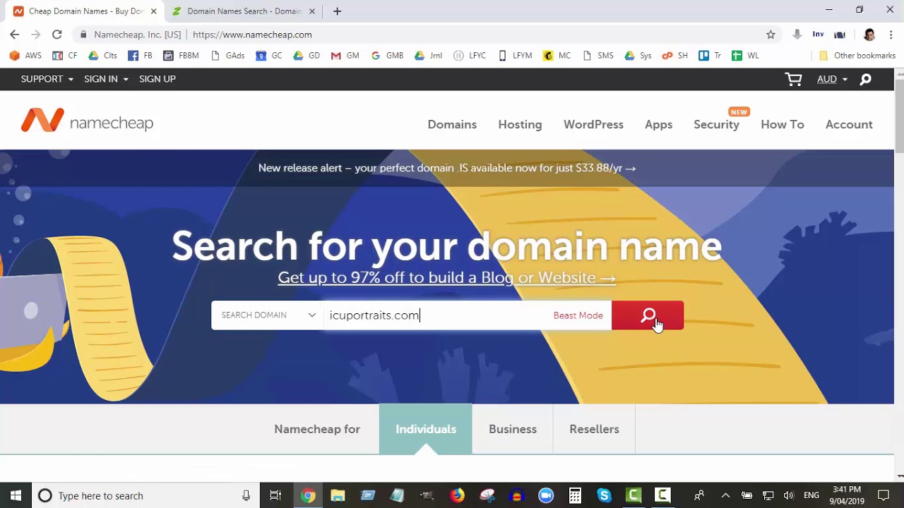 Registering a Domain Name with Namecheap or CrazyDomains (Australia)