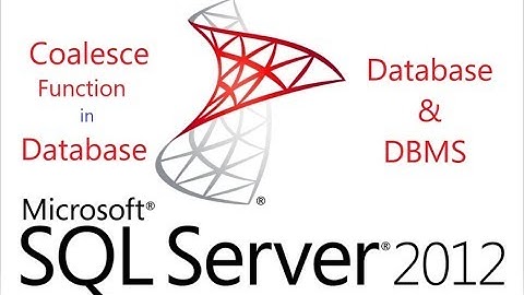 8.how to use coalesce function in databse || SQL Server 2012  Urdu/Hindi ||