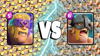 EVOLVED BARBARIANS Vs ELITE BARBARIANS - Clash Royale Battle