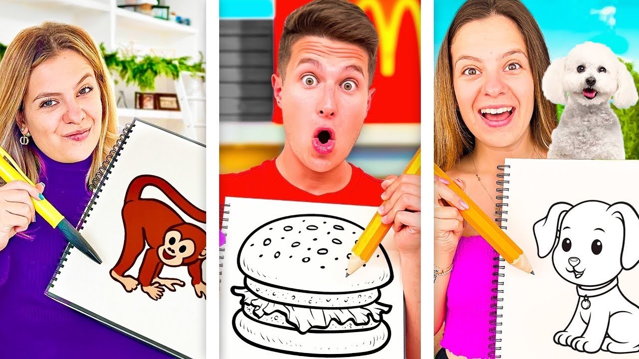 LUDIC Schizzo! - Il Gioco Delle Parole Disegnate Con 10 Sfide Super Divertenti | Gioco Da Tavolo Per Famiglie, Bambini E Adulti | Ideale Per Serate Tra Amici | Made In Italy