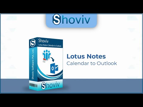 Shoviv Lotus Notes Calendar to Outlook Software