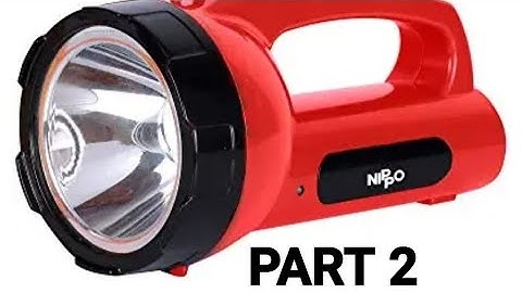 Nippo Chamak 5W LED Rechargeable Torch Review, Dual Charging, Emergency Flashlight