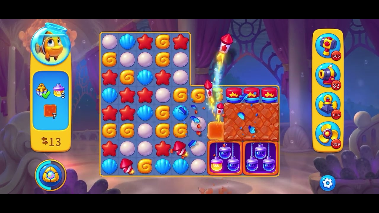 Fishdom level 15462 no boosters フィッシュダム ノーマル - YouTube