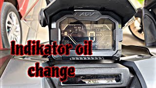 Tutorial Reset atau hilangkan indikator oil change Honda Adv 150