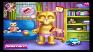 My Talking Cat  Baby Ginger Bath   Baby Caring Games screenshot 5