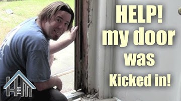 How to replace a door jamb, break in, kicked in! Easy! Home Mender