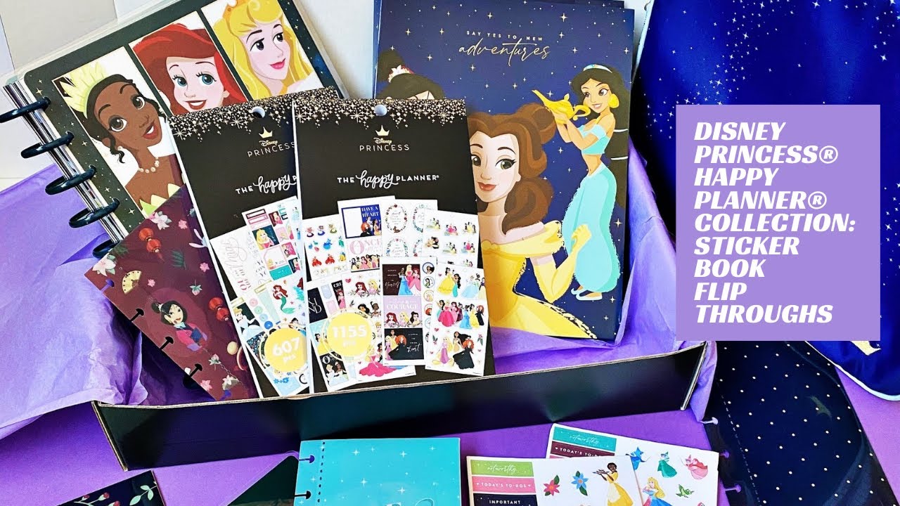 Disney®️ Princess Happy Planner®️ Collection: Sticker book flip throughs!