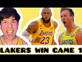 LAKERS ROCKETS GAME 1 REACTION!
