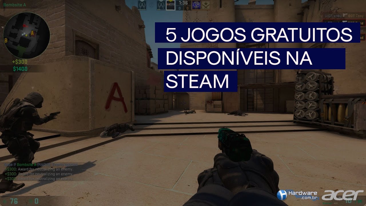 5 novos jogos gratuitos no Steam