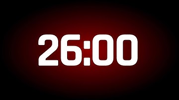 26 MINUTES TIMER ALARM ⏰ (26:00)
