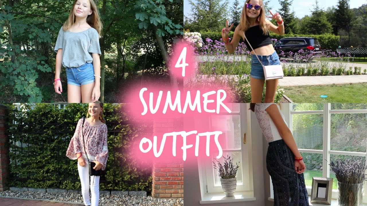 4 Summer Outfits ♡ YouTube