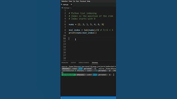 Python LIST INDEXING | Tamil | shorts |
